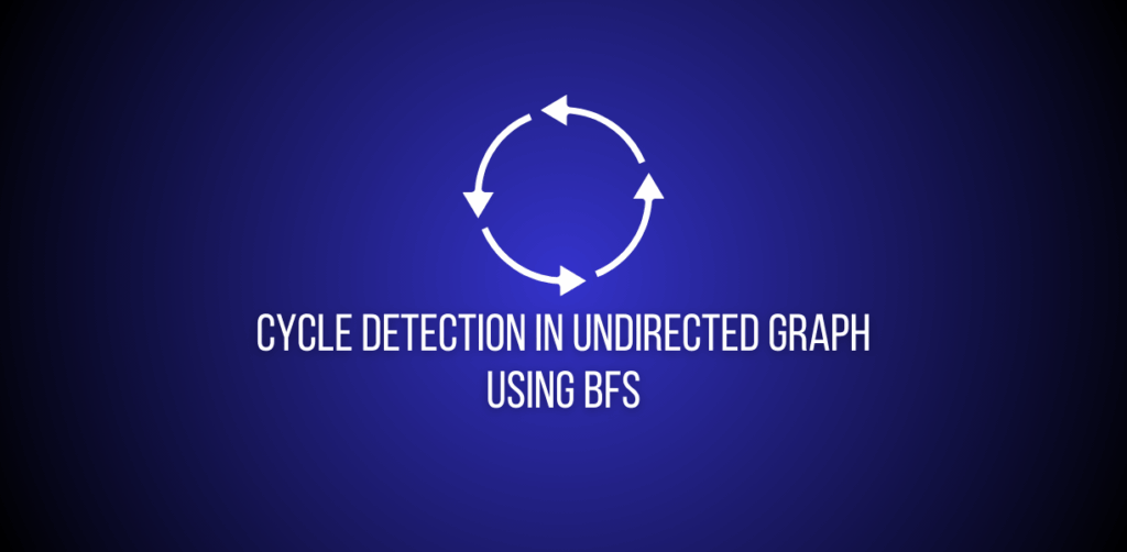 Featured Image of a question to detect cclle in graph using BFS