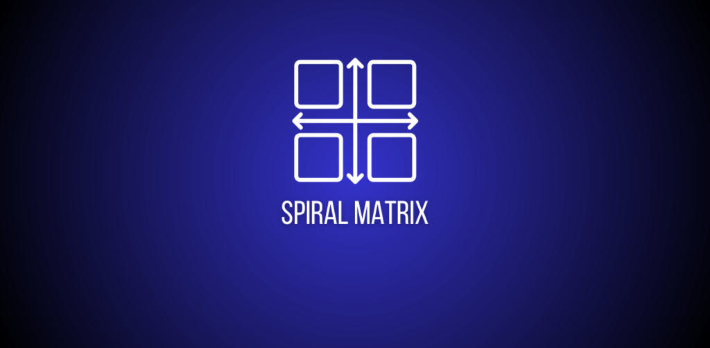 Featured image of question to print the matrix in spiral manner