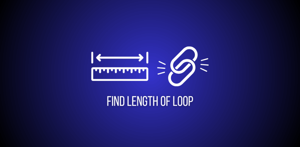Featured image of a question to find length of loop in singly linked list on leetcode