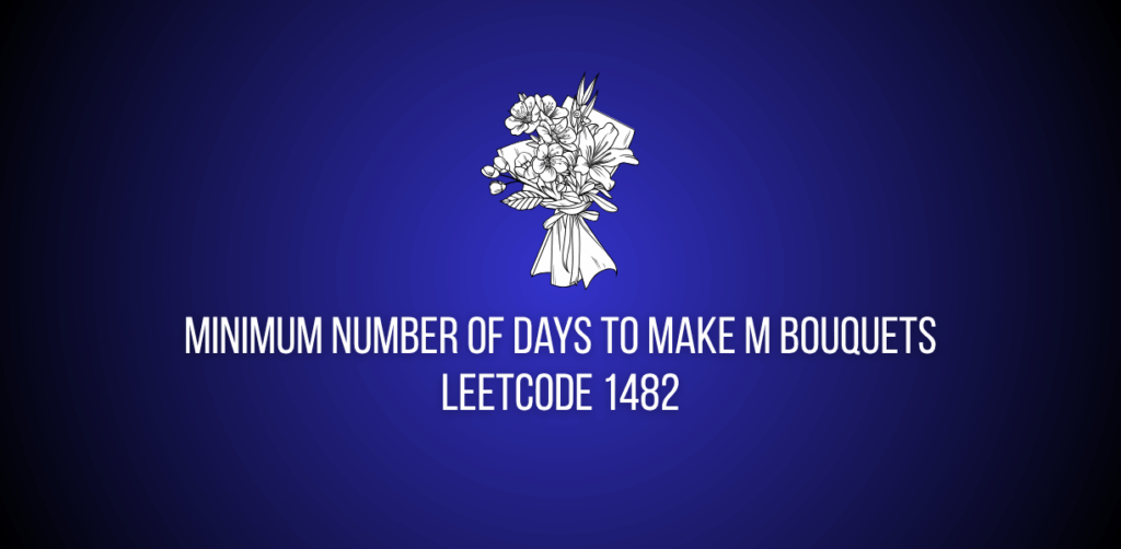 Featured image of a question to find minimum number of days to make M bouquets