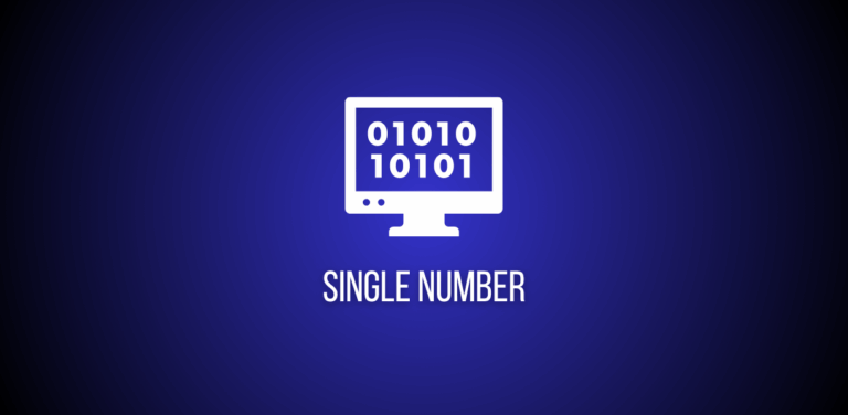 Featured image of a question to find single number in an array