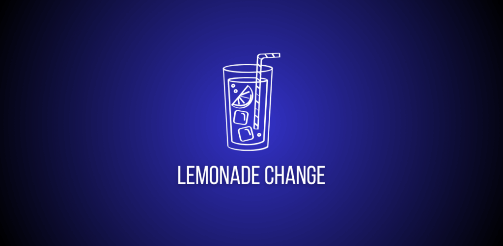 Featured image of a question to solve Lemonade Change