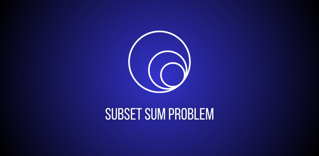 Featured image of a question to solve subset sum problem