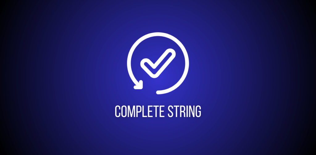 Featured image of a question to solve complete string