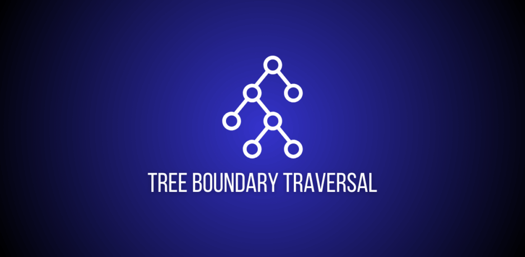 Featured image of a question to solve Tree Boundary Traversal